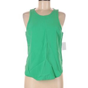 Good American Cut In Woven Tank TOP Summer Green Women’s Size 1 Small NEW